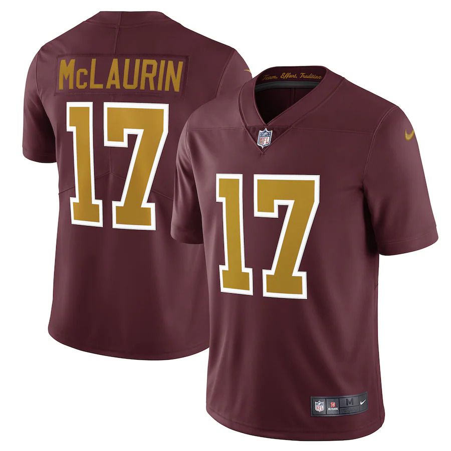 Men Washington Redskins #17 Terry McLaurin Nike Burgundy Alternate Vapor Limited NFL Jersey